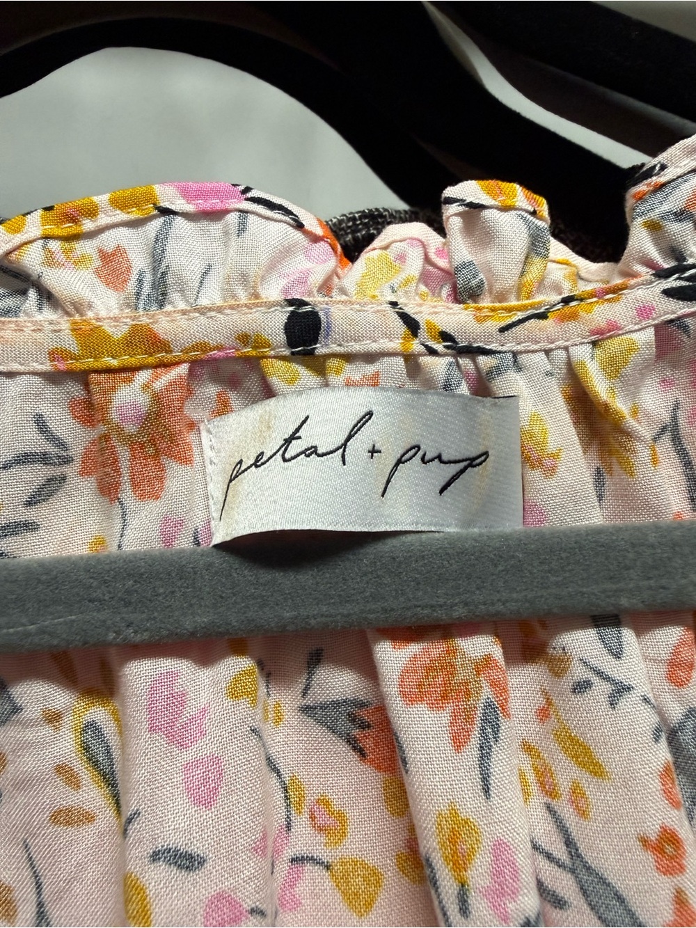 Petal & Pup Pink Ditsy Floral Smocked Mini Dress - Picture 5 of 6
